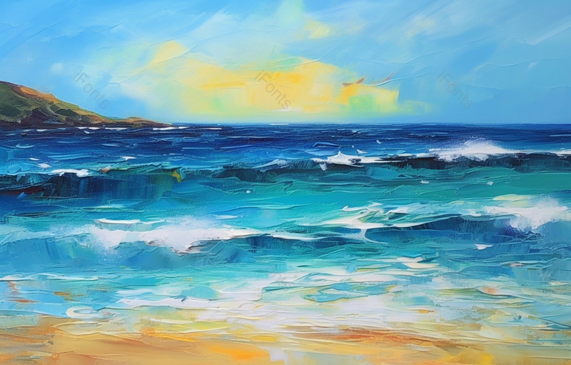 抽象山水与海洋艺术油画,插画/手绘图,插画/手绘图库,插画/手绘图下载,插画/手绘